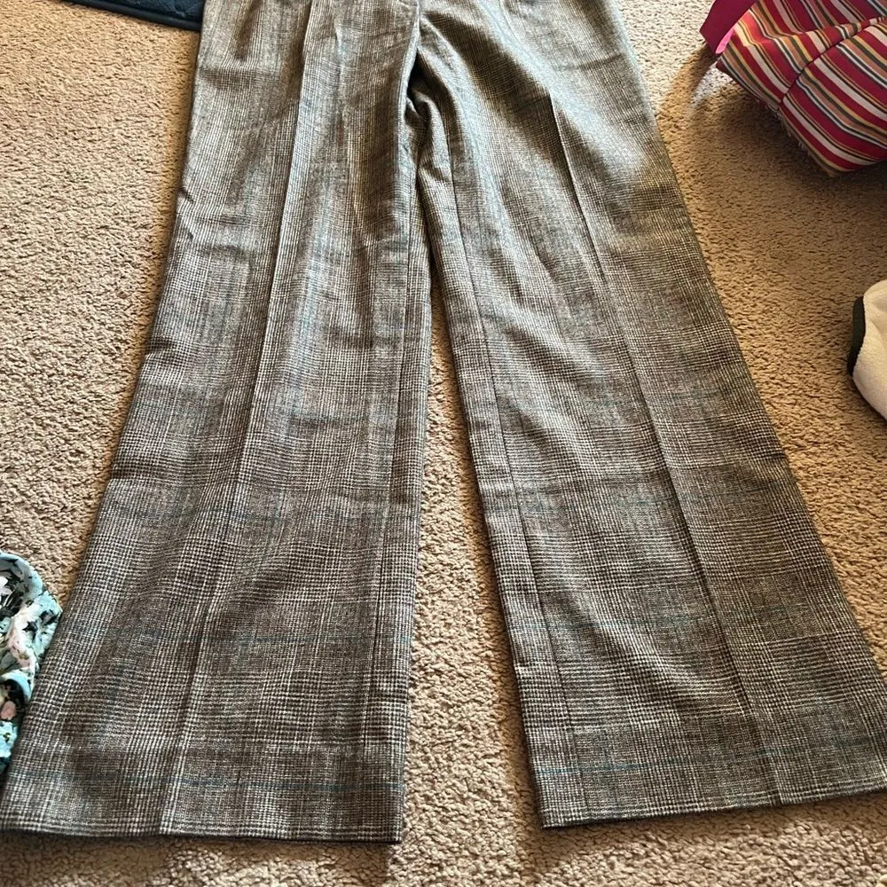 Escada plaid dress pants 42 Gray Size L - Image 7