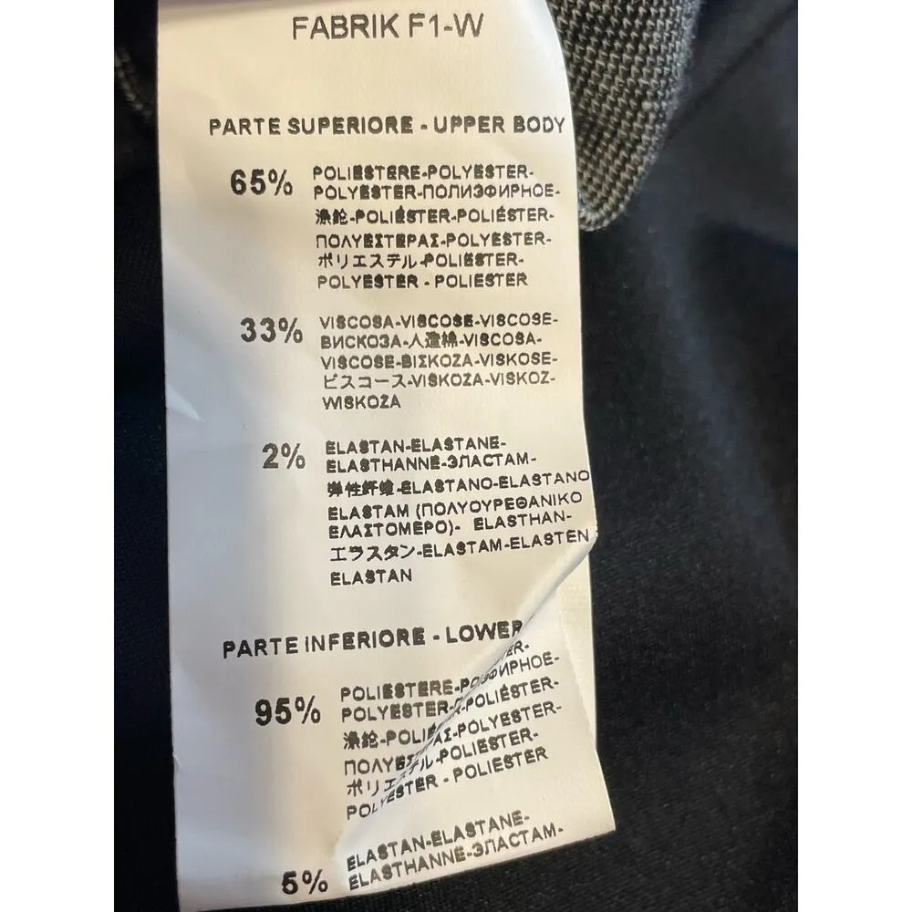 Rinascimento Italy Dress US Size Small Black Plaid Preppy Officecore Old Money - Image 8