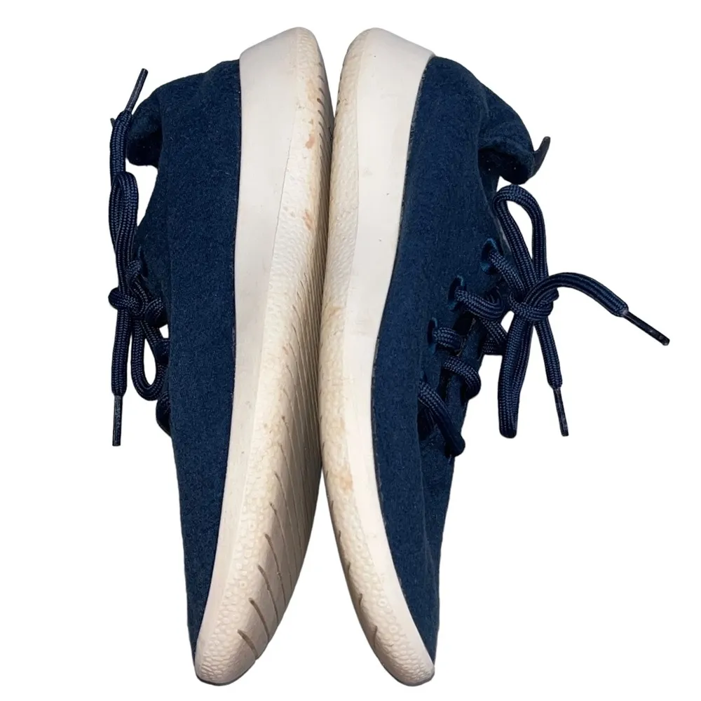 Women’s Blue Allbirds Wool Runners Running Shoes Sneakers - Image 3