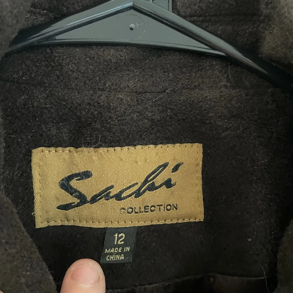 Vintage Sachi Collection Trench Coat Size 12 - Image 3