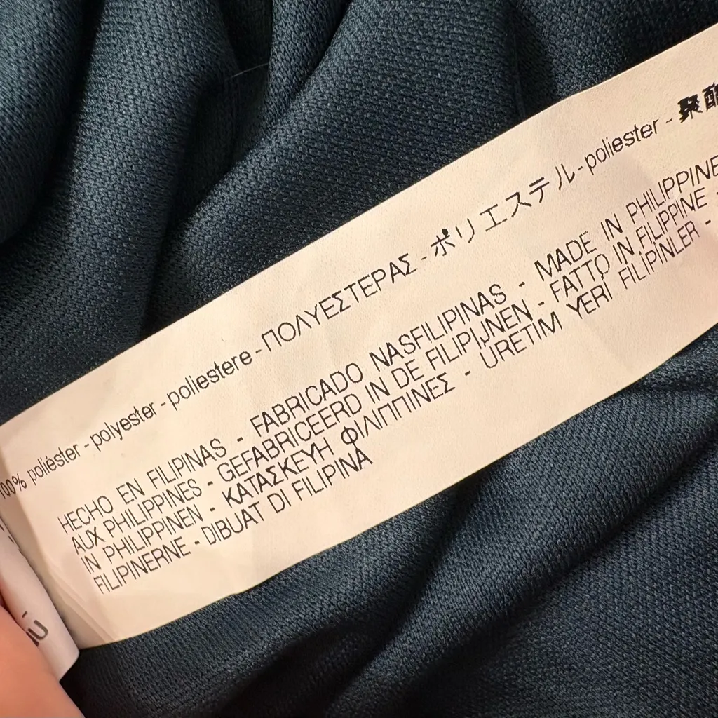 ZARA TRF Emerald Green Satin Midi Dress S NWT Cold Shoulder Holiday Formal - Image 6