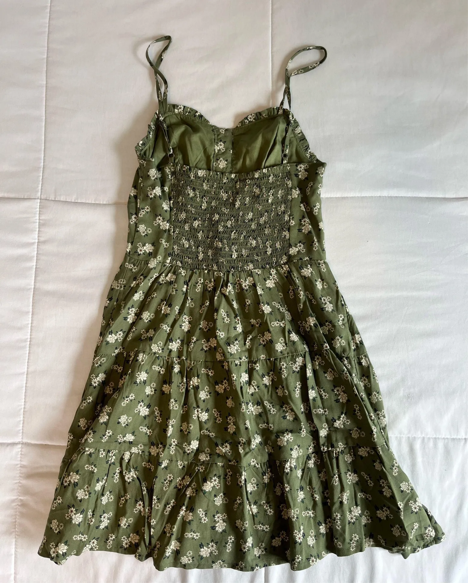 Aeropostale Green Dress Floral Mini - Image 3