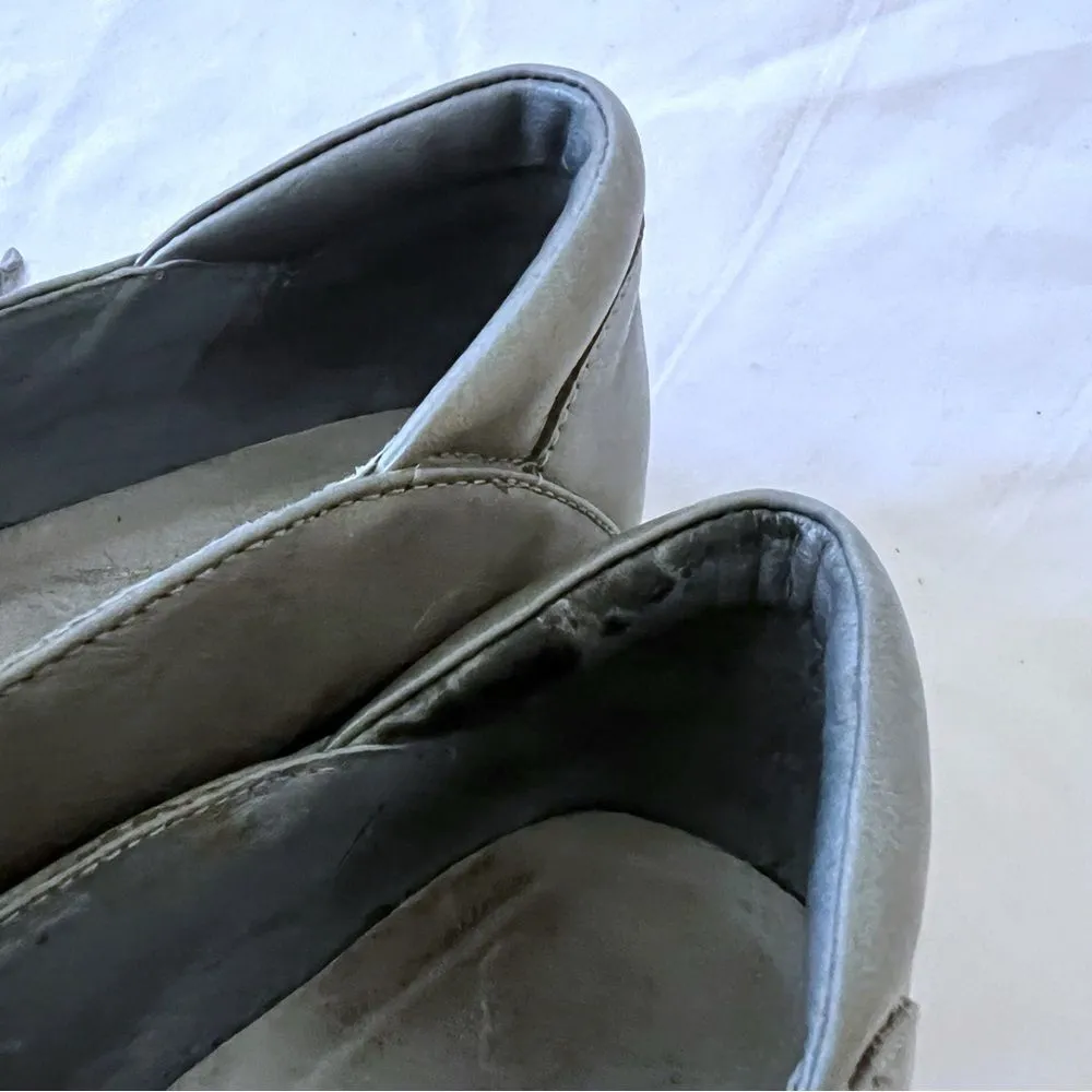 NAOT Pleated Leather Shoes Womens Mary Jane Comfort Gray Flats Size 40 9 - Image 12