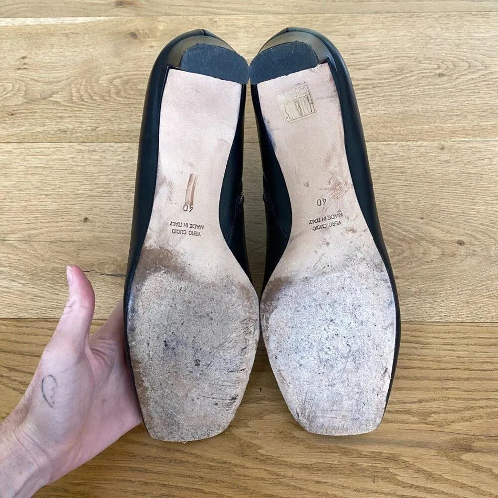 ATP Atelier Leather Ankle Boots in Black Size 9 - Image 4