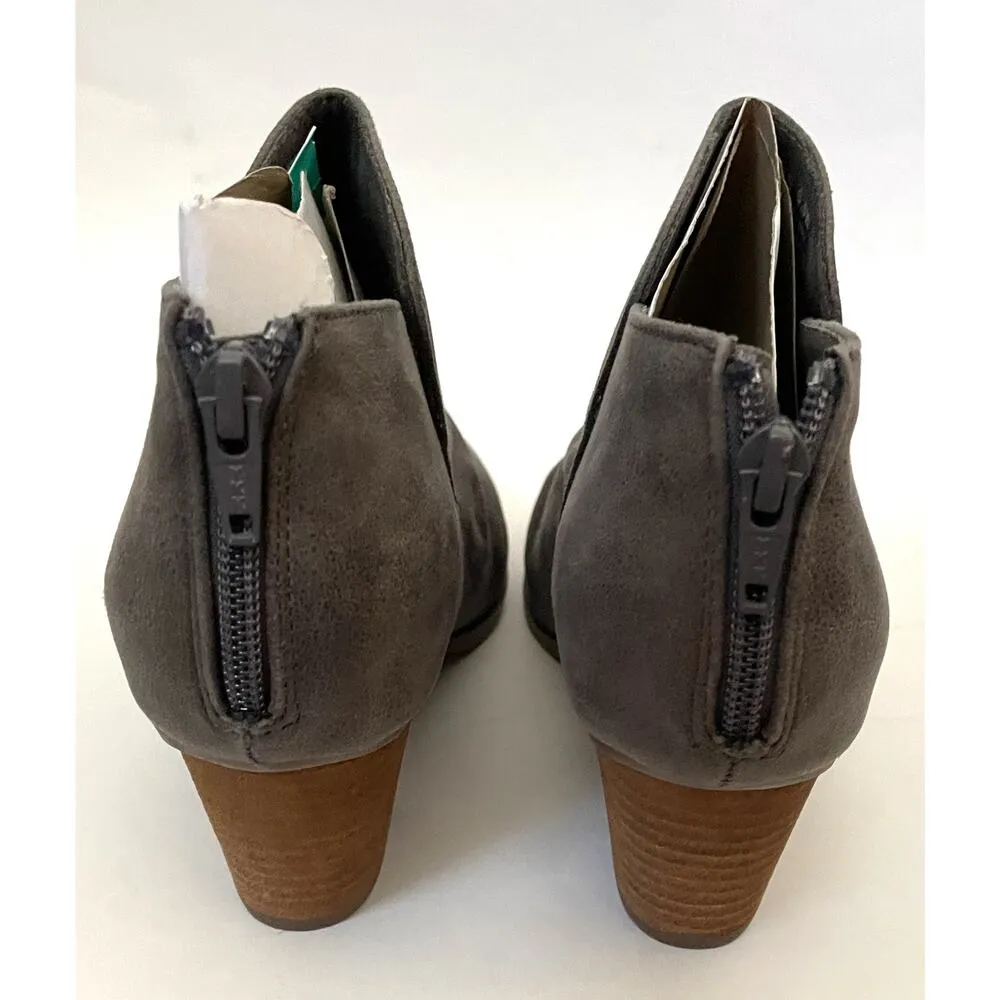 Report Scrunch Heeled Booties Boots Gray Brown Size 6.5 NEW - Image 4