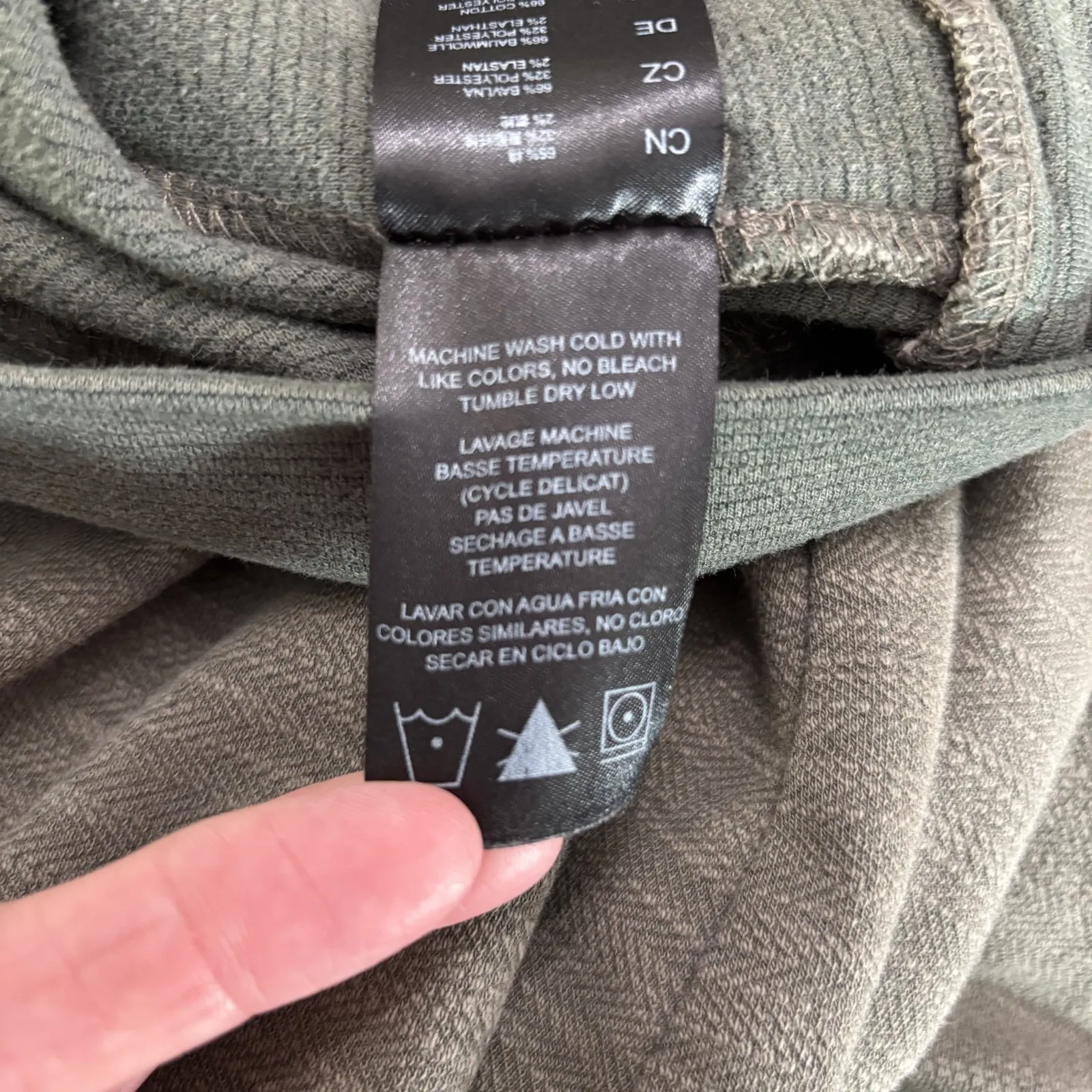 Kuhl Hoodie Jacket Womens Large Green Jacquard Cotton Asymmetrical Full Zip Arva - Image 11