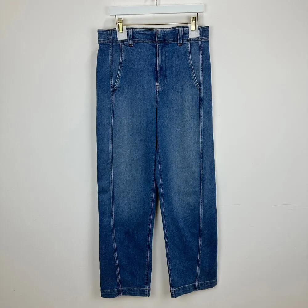 Madewell Tapered Denim Trousers Jean Calvert Blue High Rise Comfort US 30 NWT - Image 8