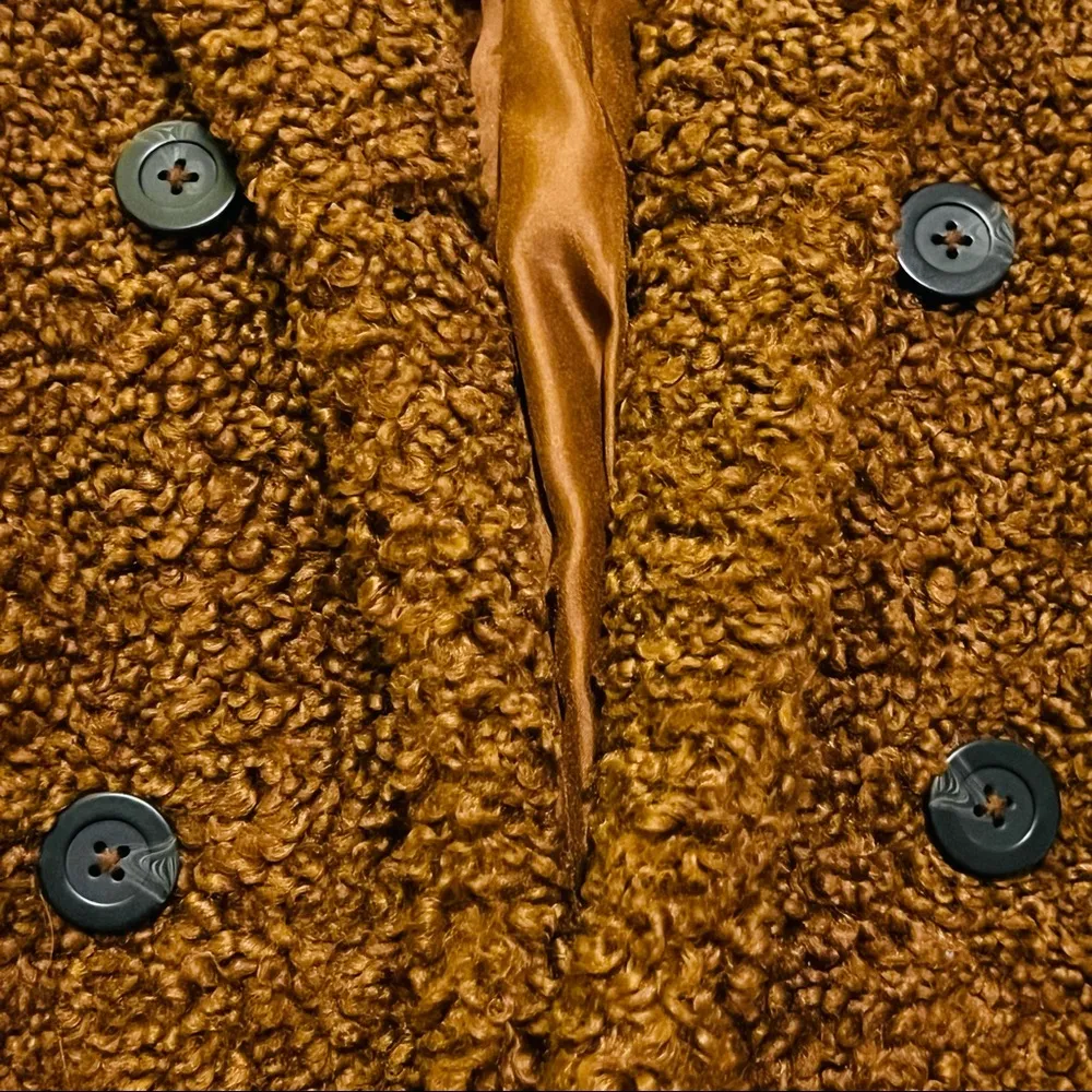 Gianni Bini Teddy Coat XS Cognac/Camel - Image 8