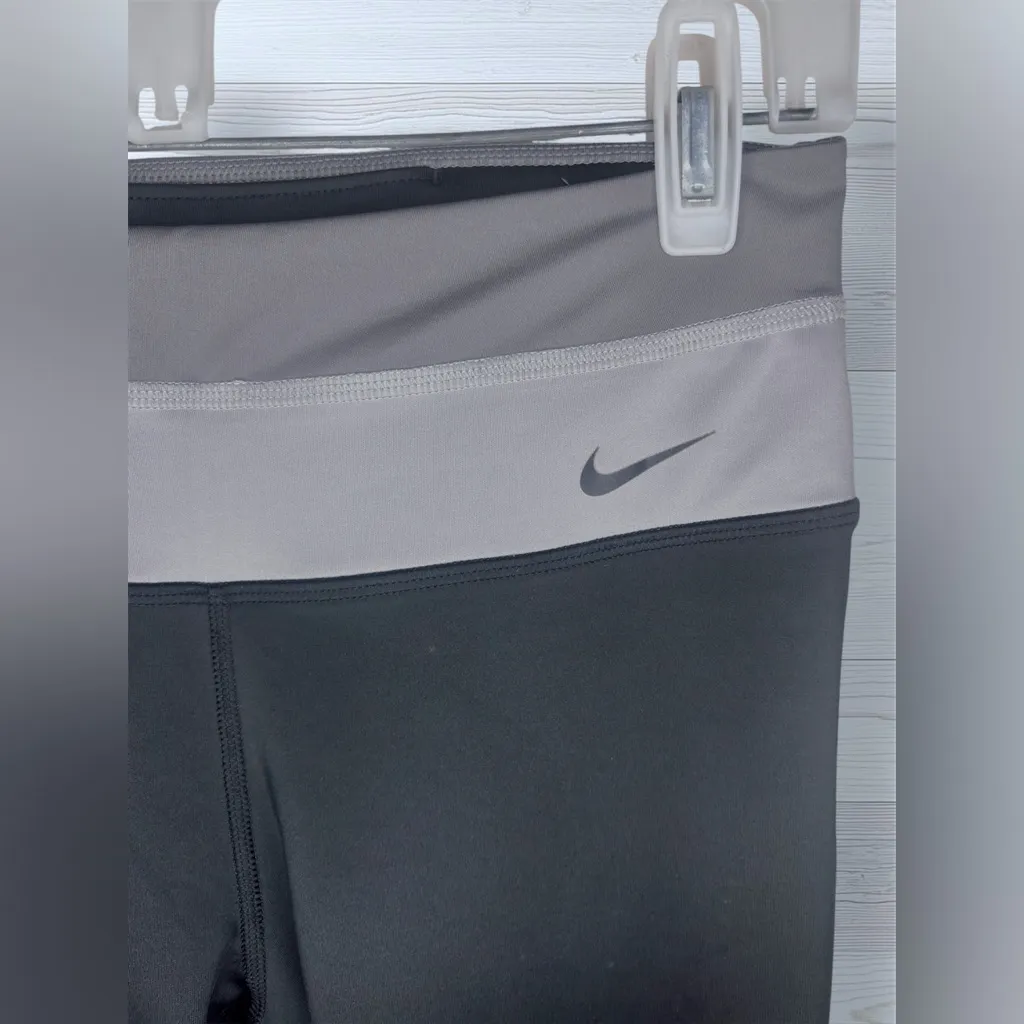 NIKE Women’s Dri Fit Athletic Leggings with Glossy Logo Graphic - Image 6