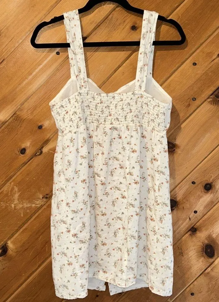 American Eagle floral button up linen blend dress - Image 6