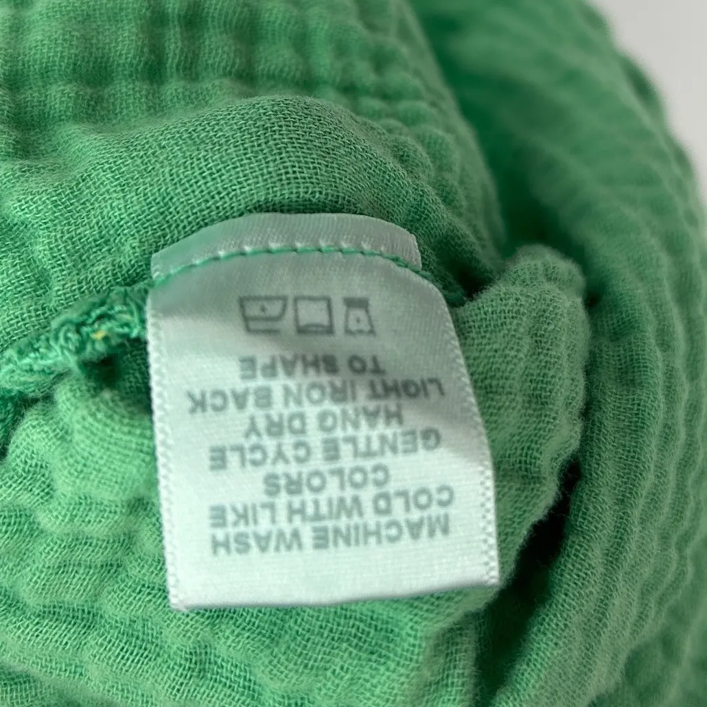 Xirena Avery Green Gauze Cotton V Neck Short Sleeve Casual Top Womens Size Small - Image 7