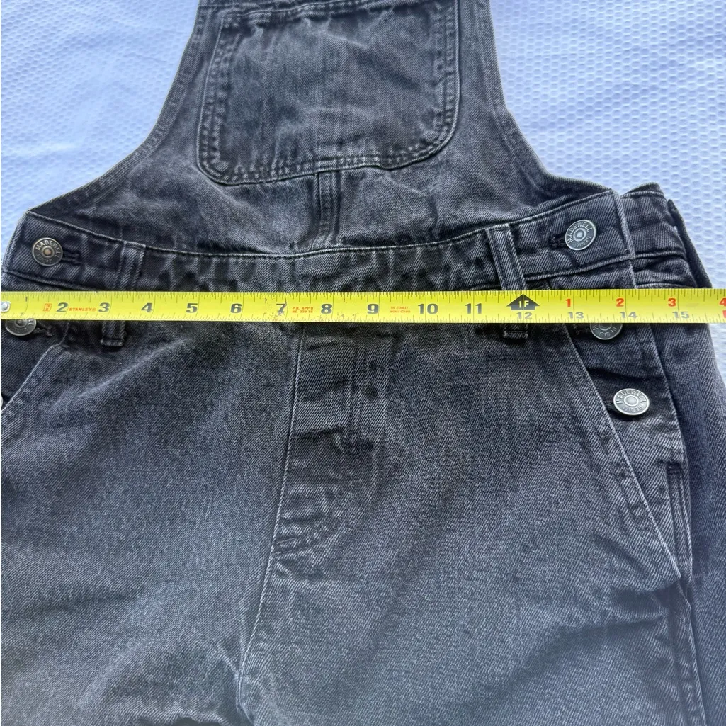 Madewell Charcoal Denim Overalls - Image 4