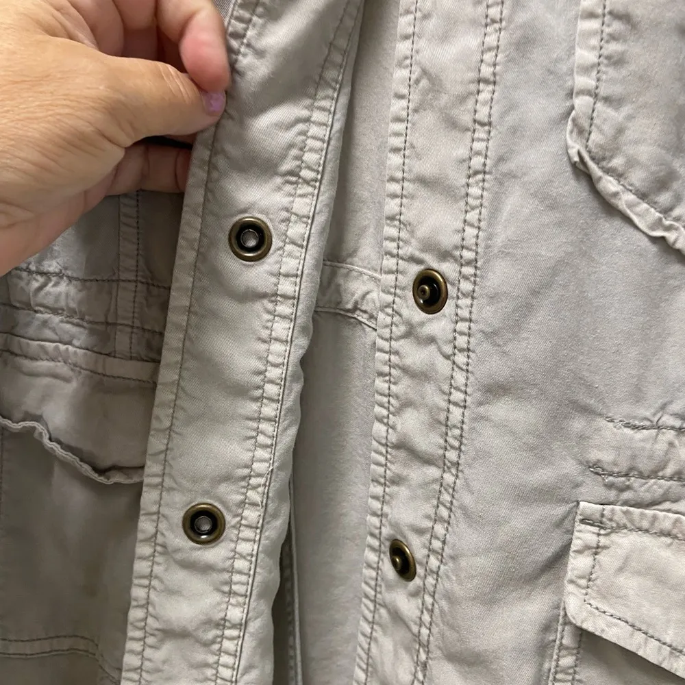 Anthropology sanctuary snap Button Safari Cargo Jacket women’s size large - Image 7