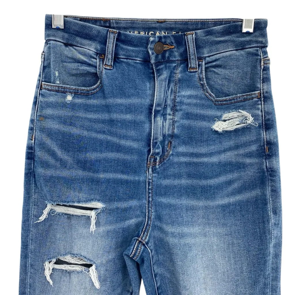 American Eagle Next Level Stretch Jeans Curvy High Rise Distressed Jeggings - Image 2