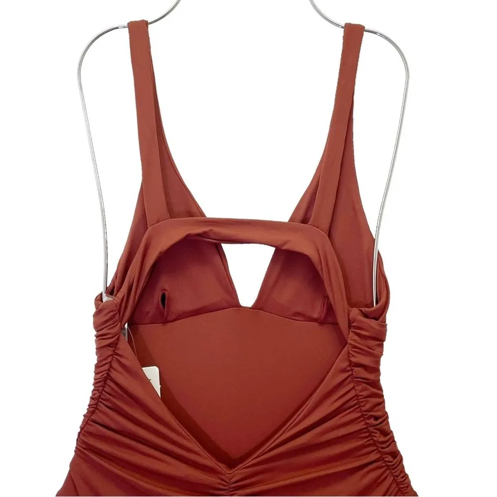 NWT L*Space Sydney One Piece Open Back Swimsuit in Brown Sugar Size 6 | Small - Image 9