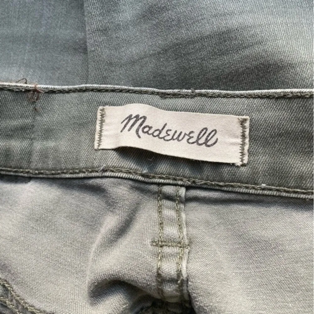 Madewell Jeans 9” High Rise Skinny Exposed Button Fly Olive Green Size 25 | 0 - Image 10