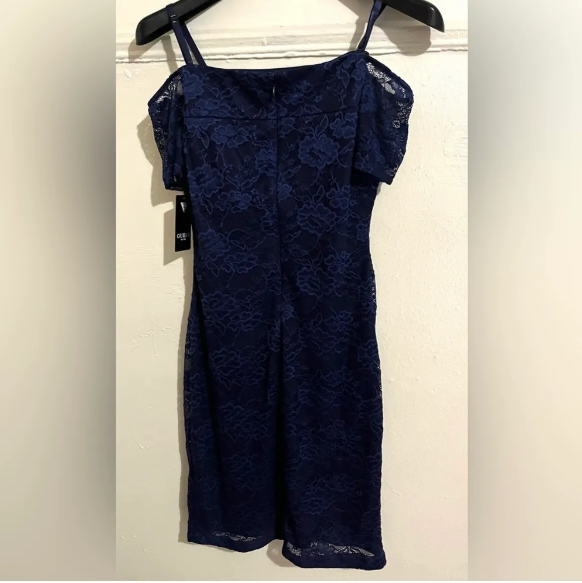 Guess Women’s Blue Embroidered Dress - Image 5