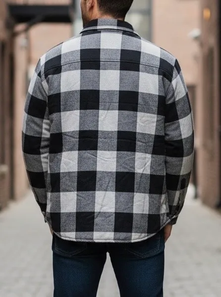 Vintage David Taylor Checkered Plaid Jacket Large, Quilted, Warm, Cozy Menswear Multiple - Image 2