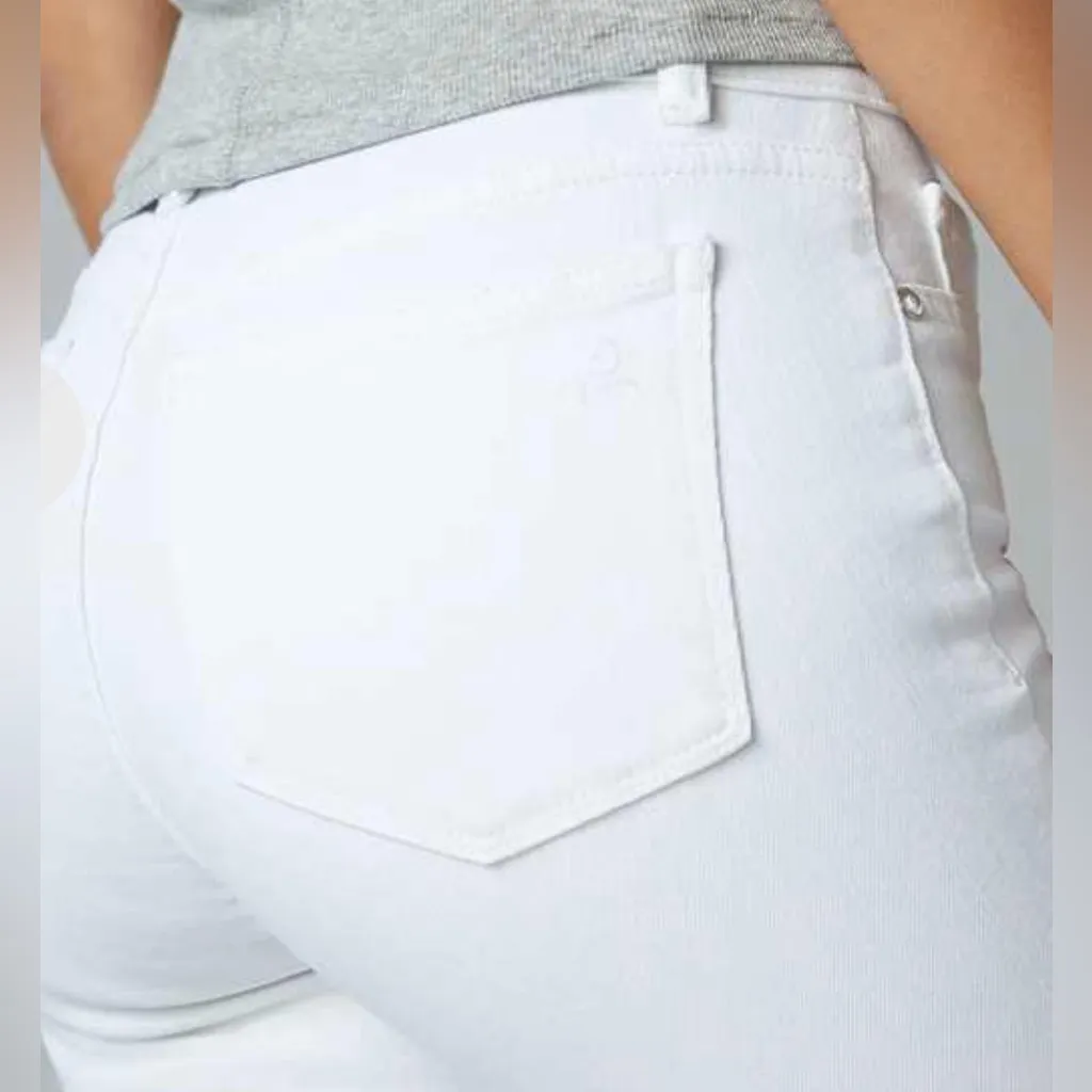 DL1961 Mara‎ Straight Mid Rise Instasculpt Ankle Jeans Milk White Plus Size 18W - Image 8