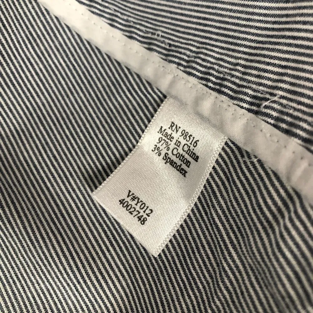 NWT Coldwater Creek Blue & White Seersucker Three Quarter Sleeve Blazer Size 10 - Image 8