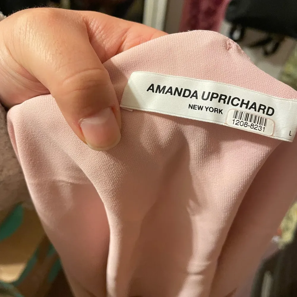 AMANDA UPRICHARD BABY PINK FLUTTER SLEEVE DRESS - Image 3