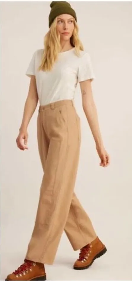 NWT Roark Women’s Passport Pants Camel Caramel Size 26 Size 2 Carpenter Tan - Image 1