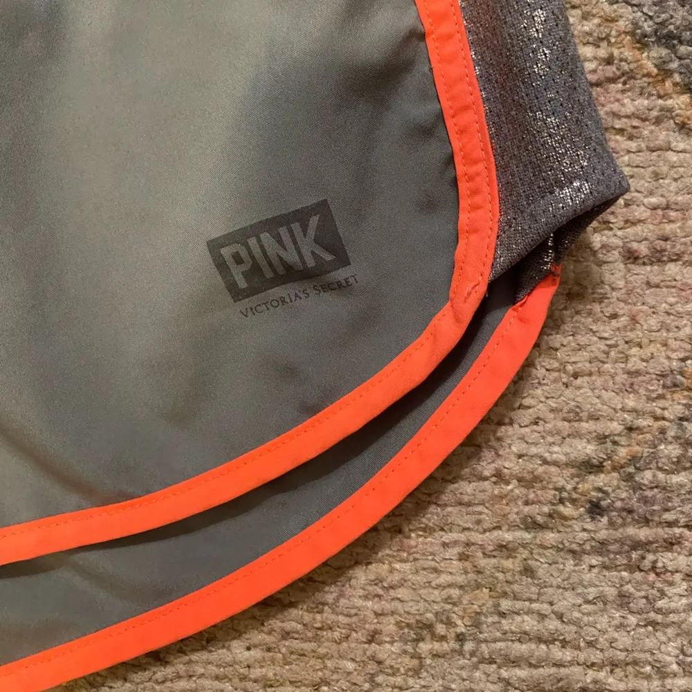 Victoria’s Secret PINK Grey & Pink Glitter Panel Athletic Shorts - Image 5