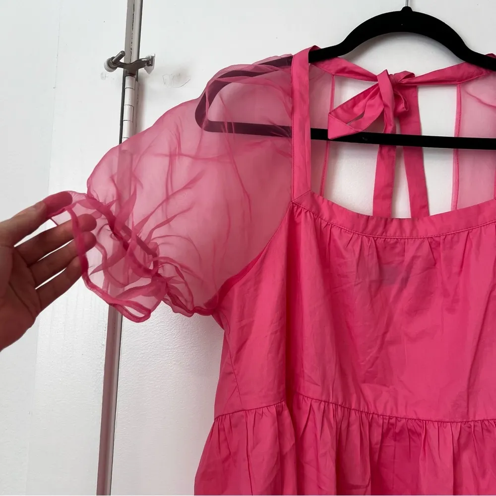 Tuckernuck Pomander Place Tinsley Top Women’s Bubblegum Pink Blouse Size M - Image 7