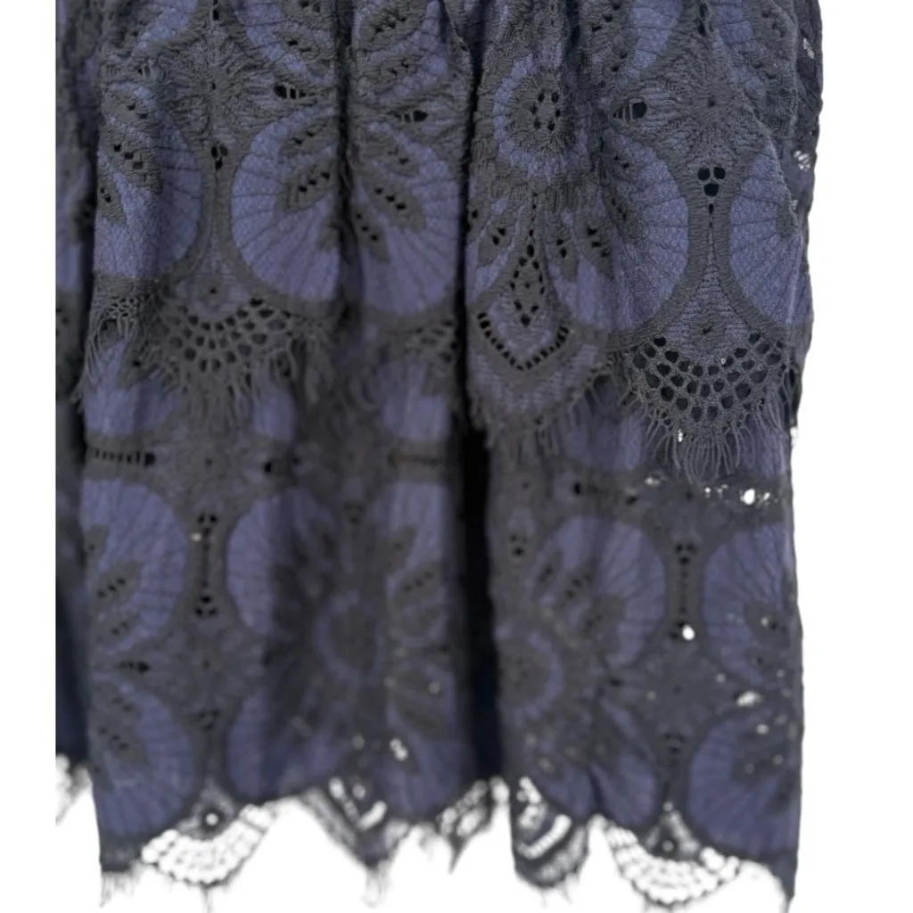 Banana Republic Lace Midi Dress Size 8 Whimsigoth Dark Romantic‎ Fairy Feminine - Image 11
