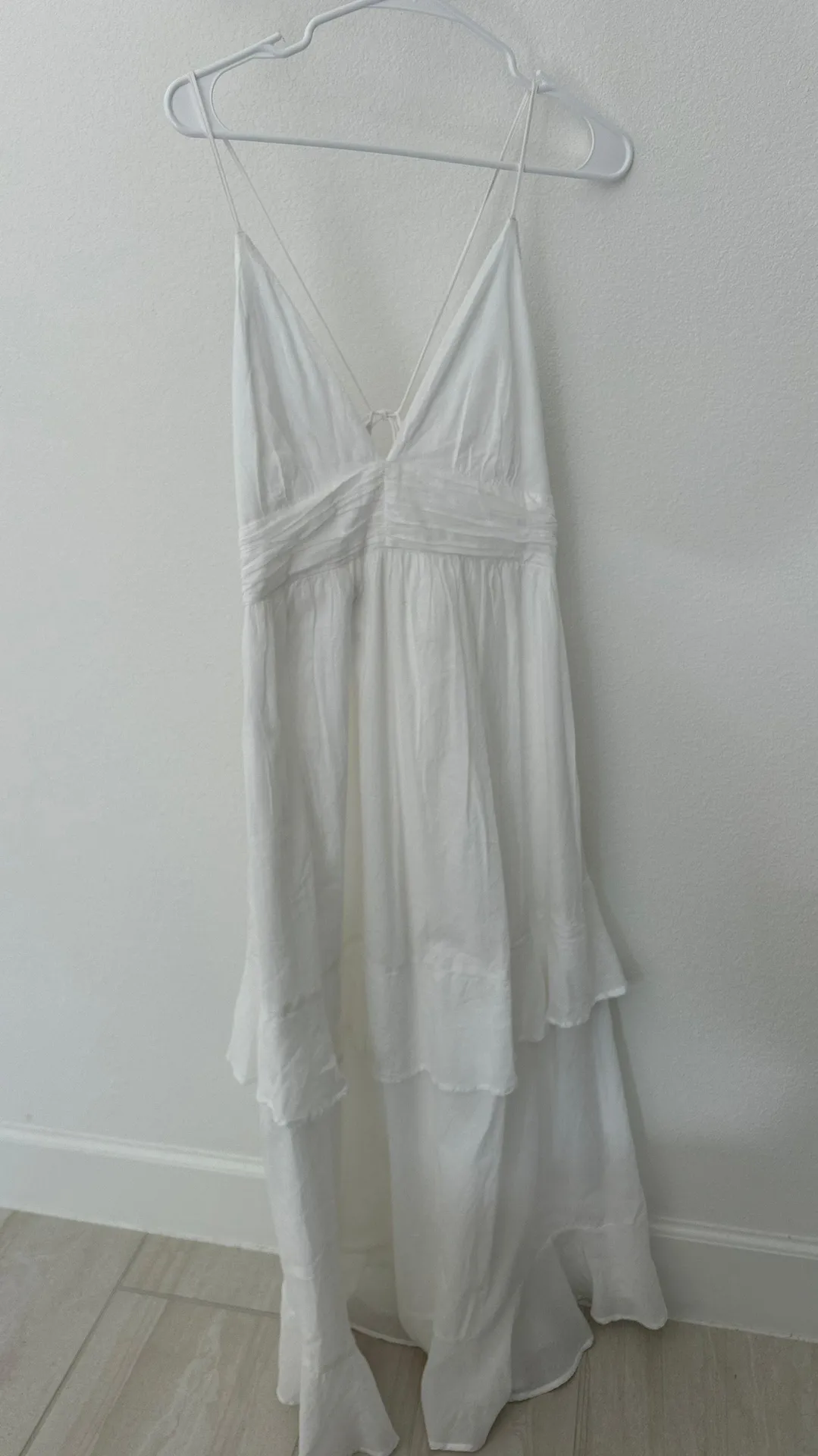 Abercrombie White Tiered Maxi Dress - Image 2