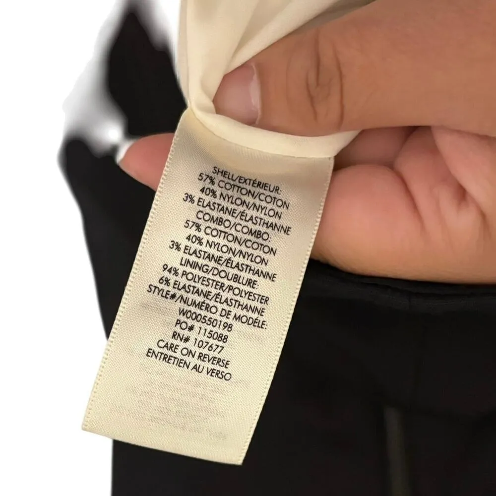 Alice + Olivia Employed Black Bria Cocktail Slit Mini Dress Size 4 - Image 6