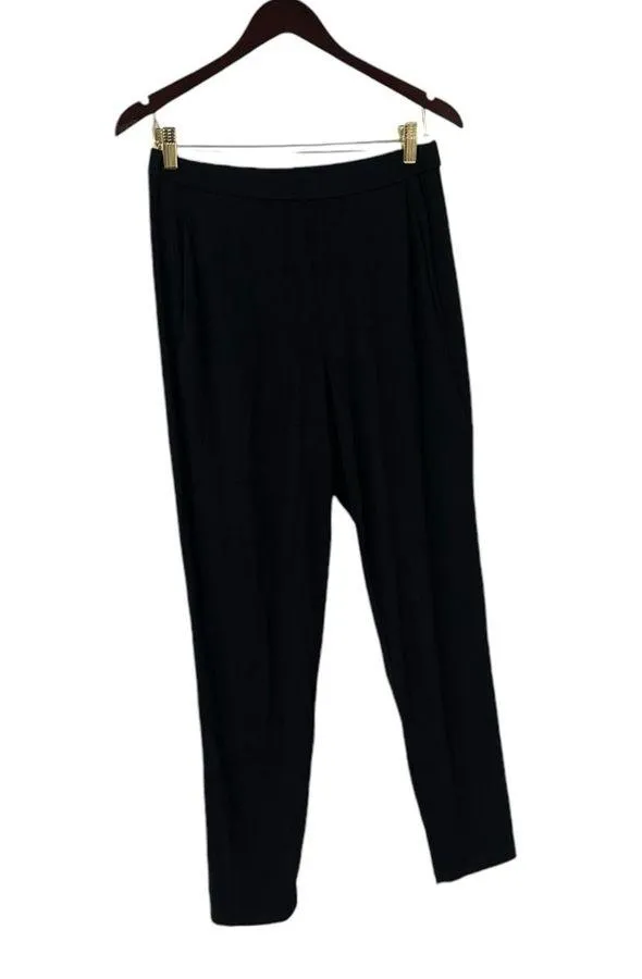 EILEEN FISHER Casual Knit Pull On Black Pants Trousers Joggers - Image 7
