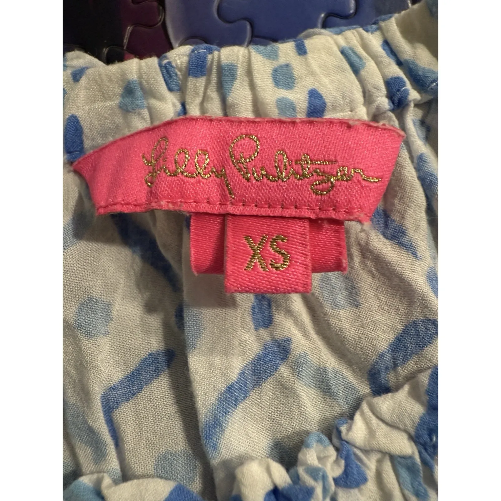 Lilly Pulitzer Womens Sea La Vie Nevie Off‎ The Shoulder Top Multi Women's XS - Image 4