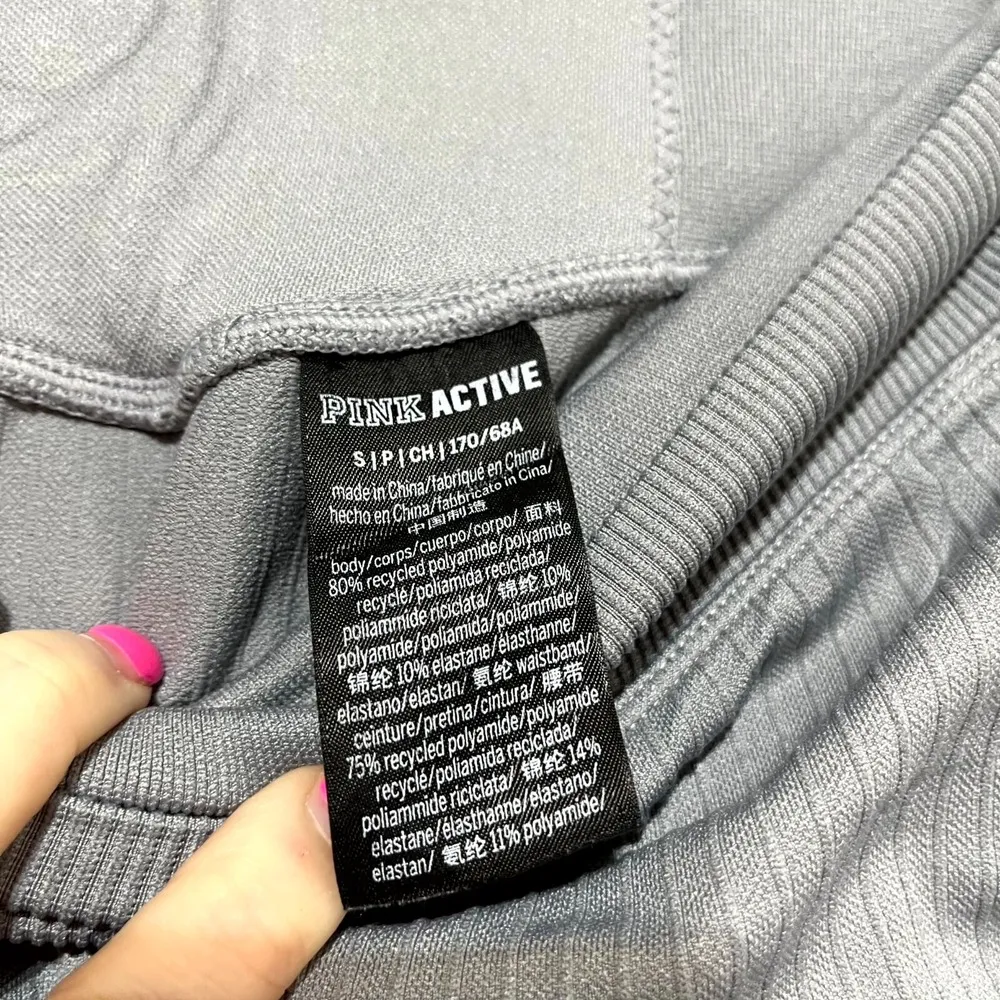 Pink Victoria's Secret Secret Active Ribbed Seamless Leggings Women's Small Gray - Image 6