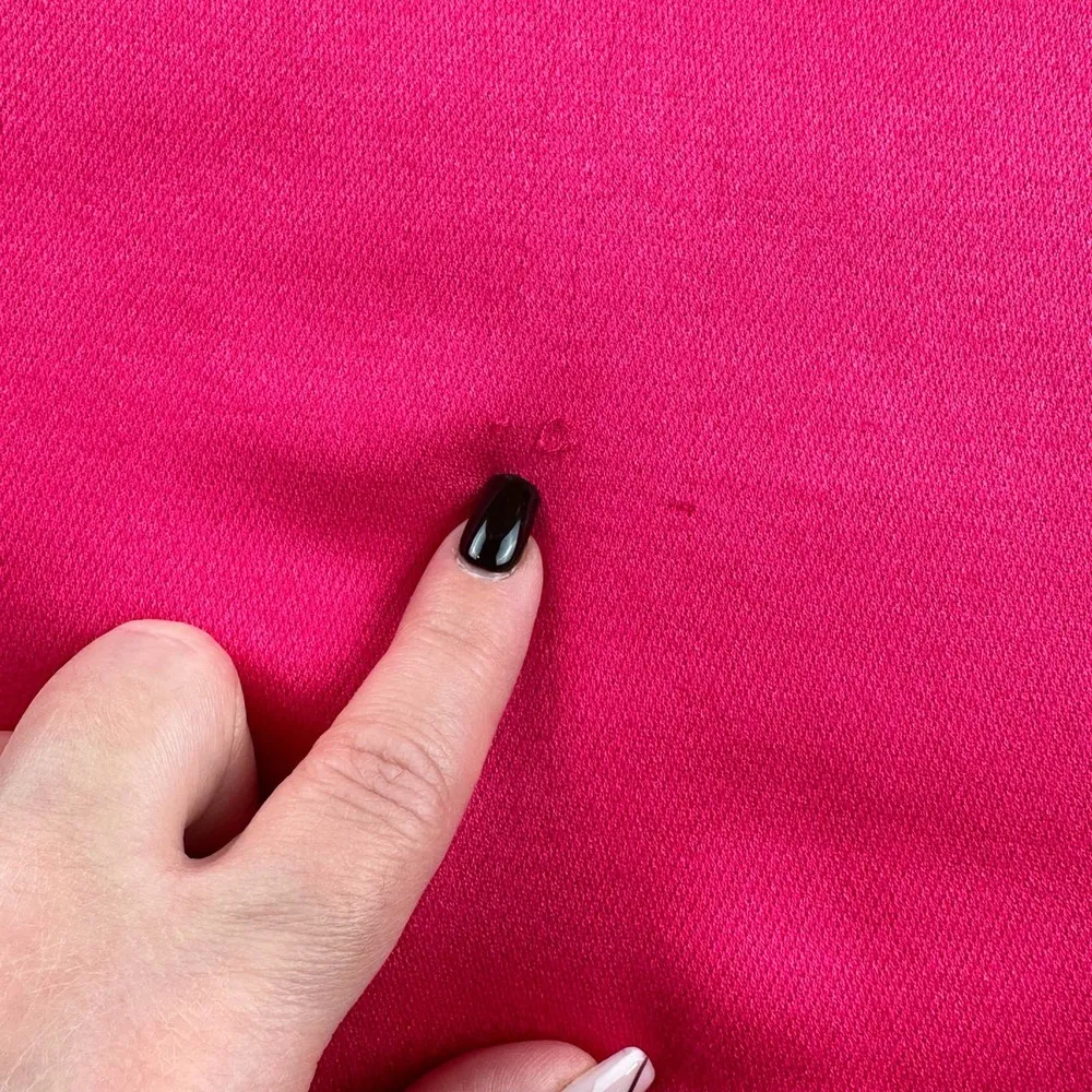 Jones New York Snapdragon Pink Fringe Viscose Scarf - Image 5