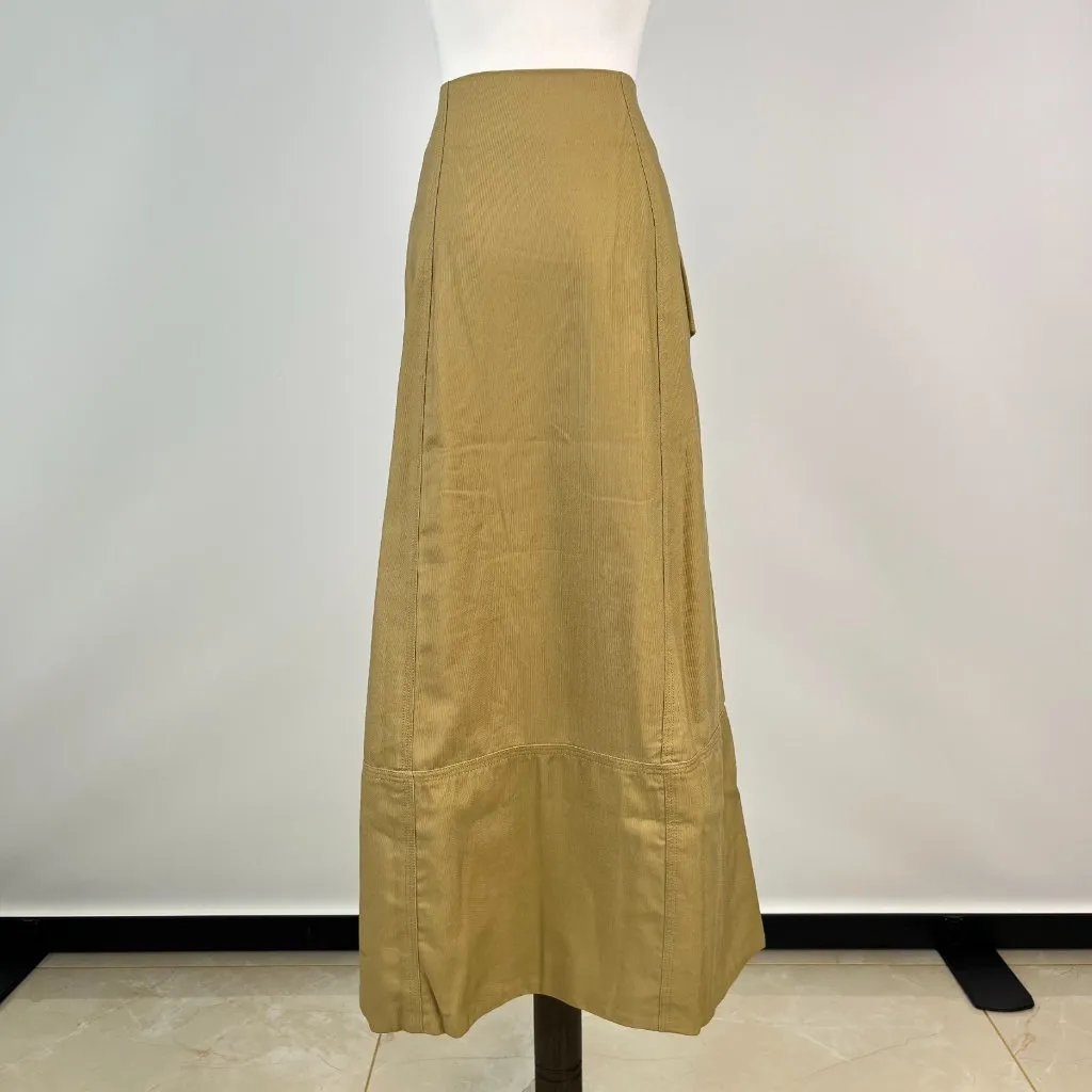 $ 230 NWOT Farm Rio Brown Yoked Midi Skirt Size S - Image 9