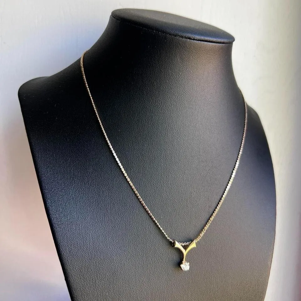 VINTAGE MARVEL GOLD FILLED PENDANT NECKLACE - Image 3