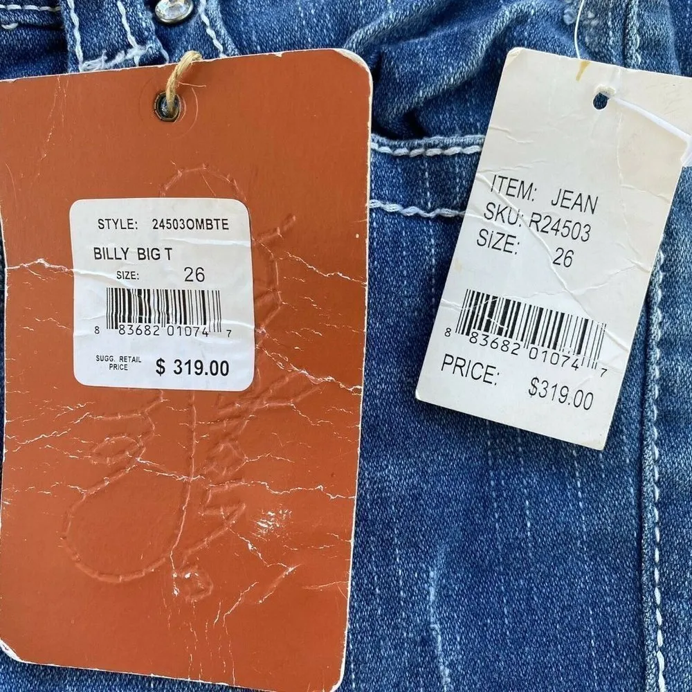 True Religion Jeans 33" Inseam Size 26 NEW - Image 7