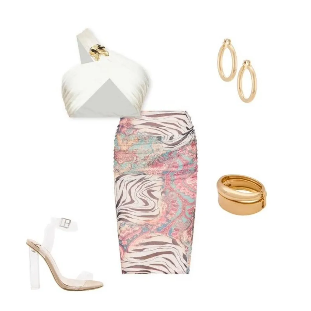 Michael Costello x REVOLVE Magnolia Top in ivory Large Womens Cropped - Image 10