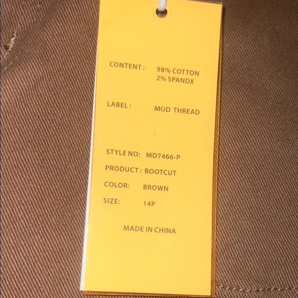 MOD THREAD Chic Brown Cargo style Jeabs Petite sz 14 - Image 5