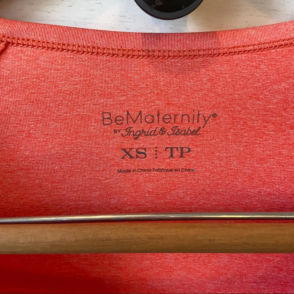 BeMaternity by Ingrid & Isabel Long Sleeve Top. Size XSmall. EUC Orange - Image 2