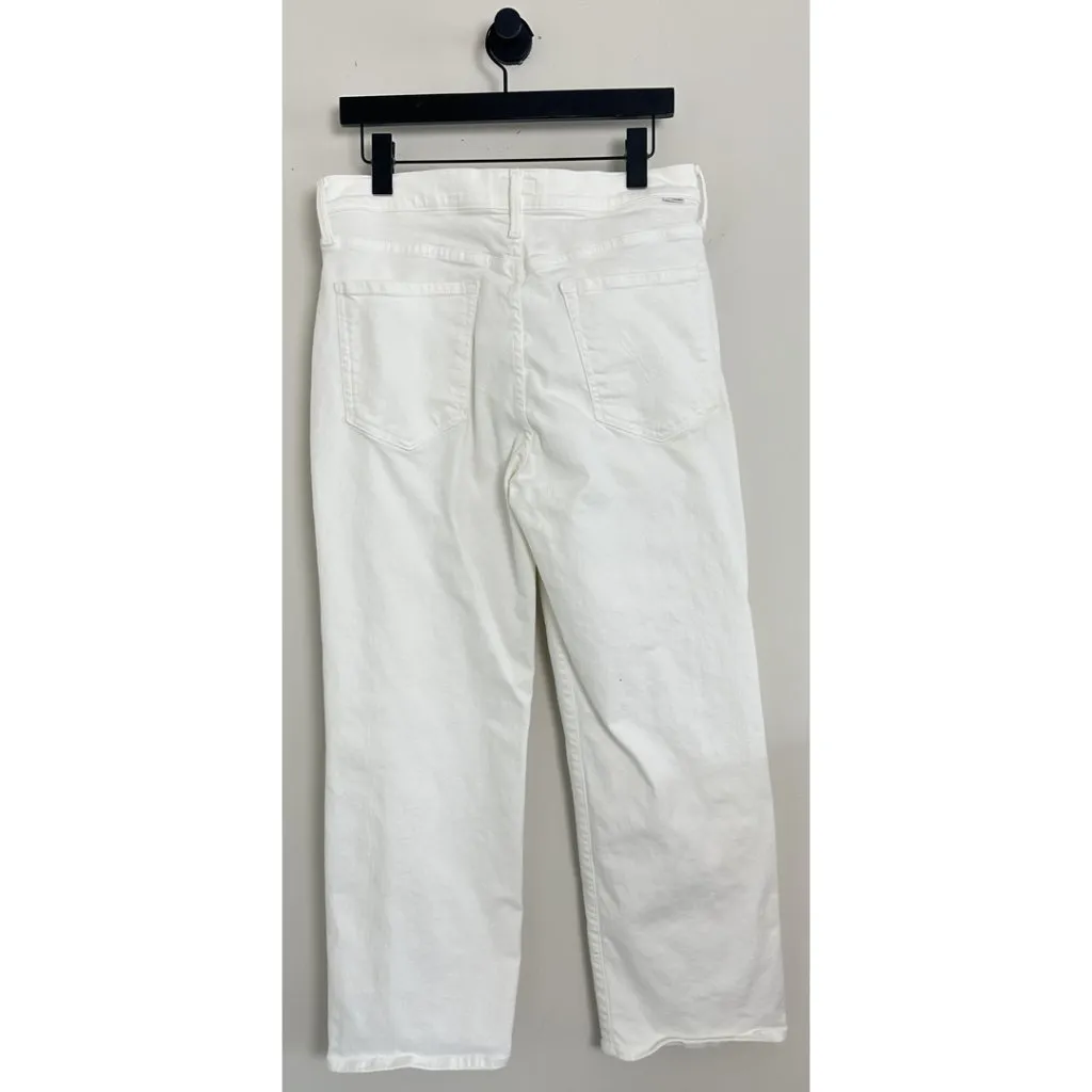 MOTHER The Rambler Zip Ankle in Wash Fairest Of Them All Size US 32 White - Image 7