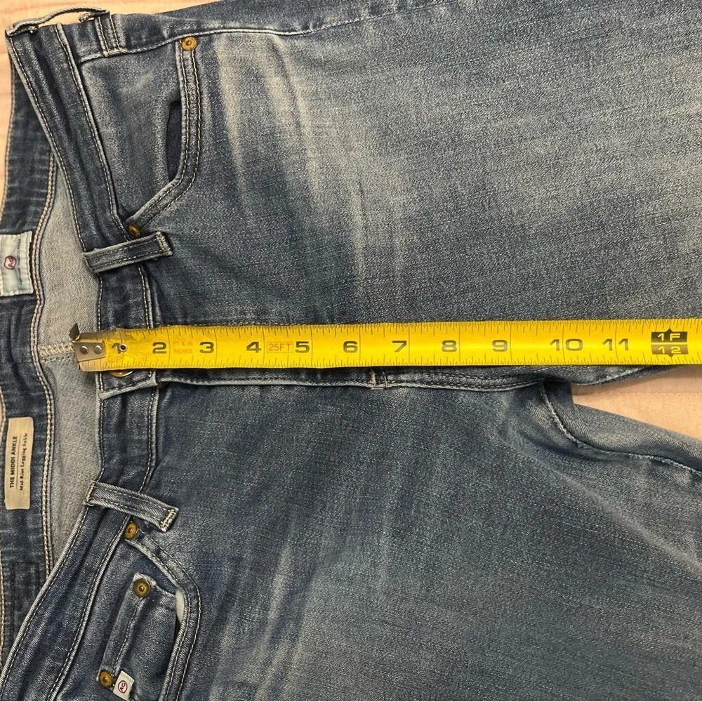 Luxury Adriano Goldschmied Mid Rise Embroidered Women's Jeans 31R  Designer - Image 7