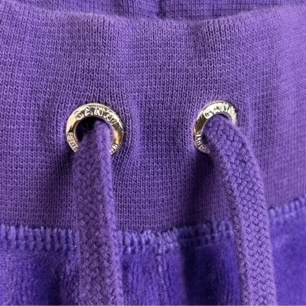 Juicy Couture x Ganni Purple Velour Straight Leg Sweatpants S Y2K - Image 8