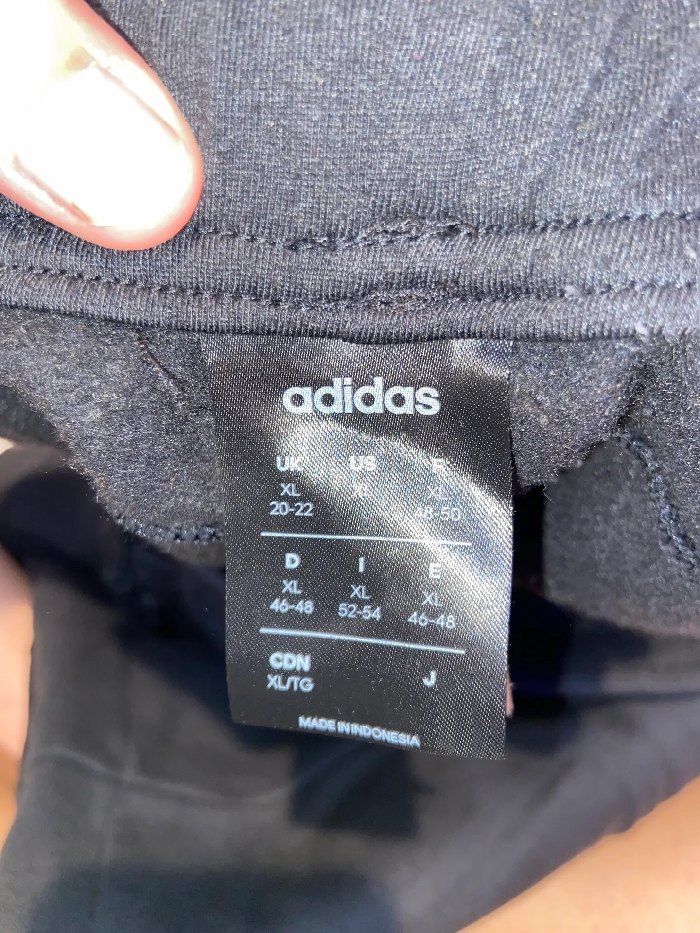 Adidas Black Jogger Sweatpants - Image 3