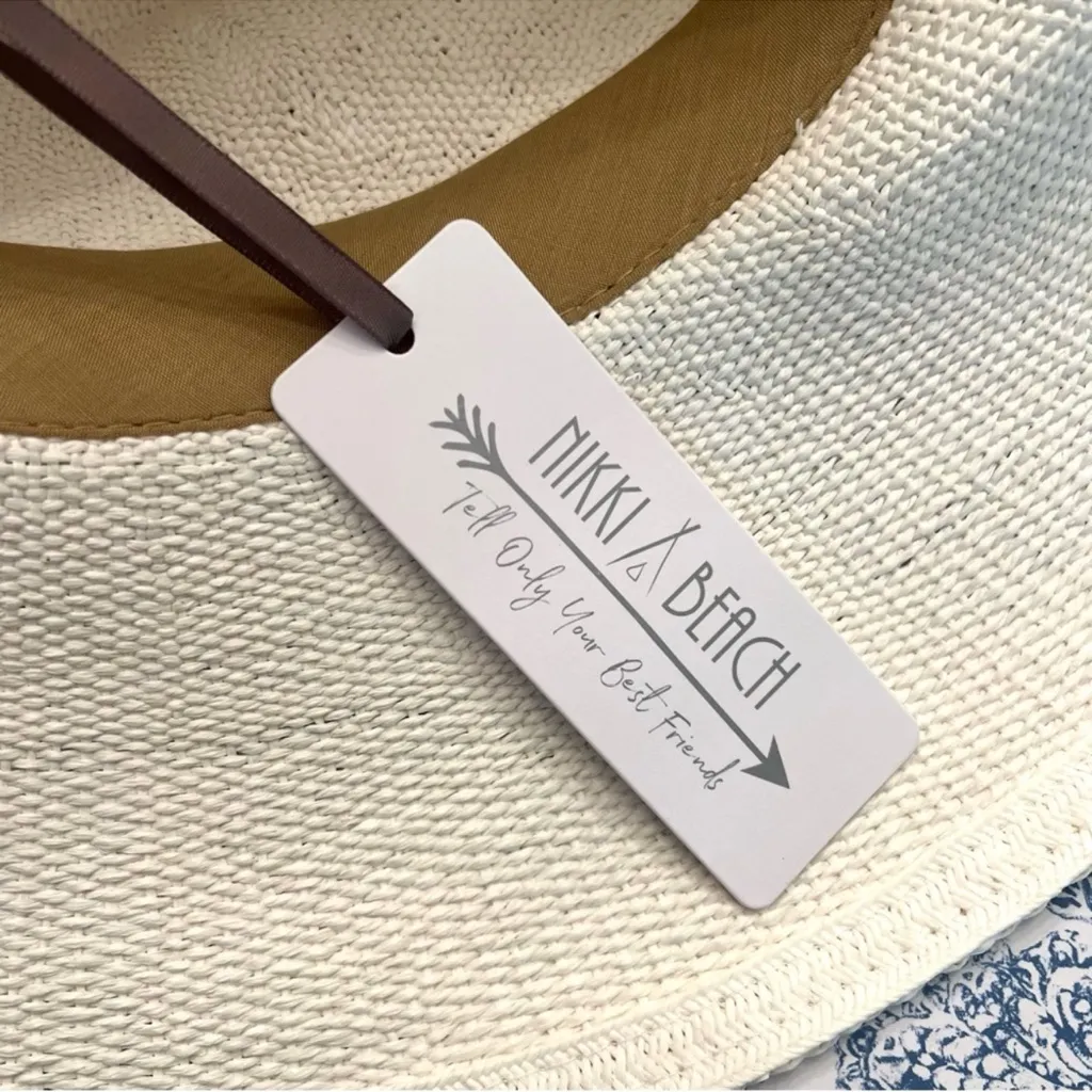 NWT Revolve x Nikki Beach Barbados Hat in White - Image 5