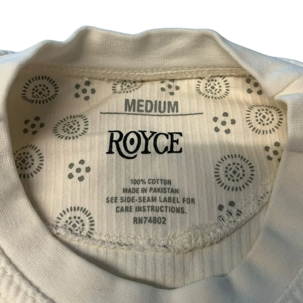 Royce Size M Missouri Show Me State Corduroy Crewneck Beige Cream‎ Travel Ribbed White Size M - Image 2