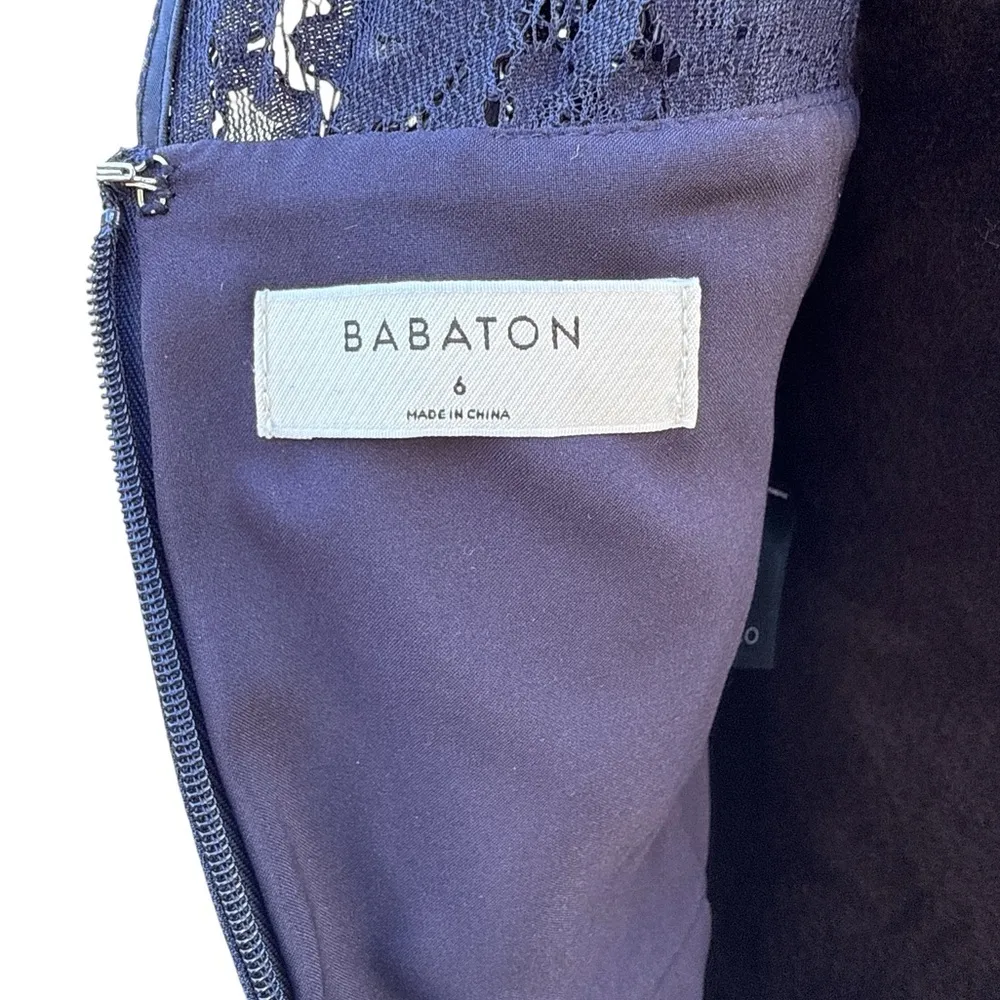 Babaton Masaki Navy Lace Bustier Mini Dress NWT Size 6 (Aritzia Starboard) - Image 8