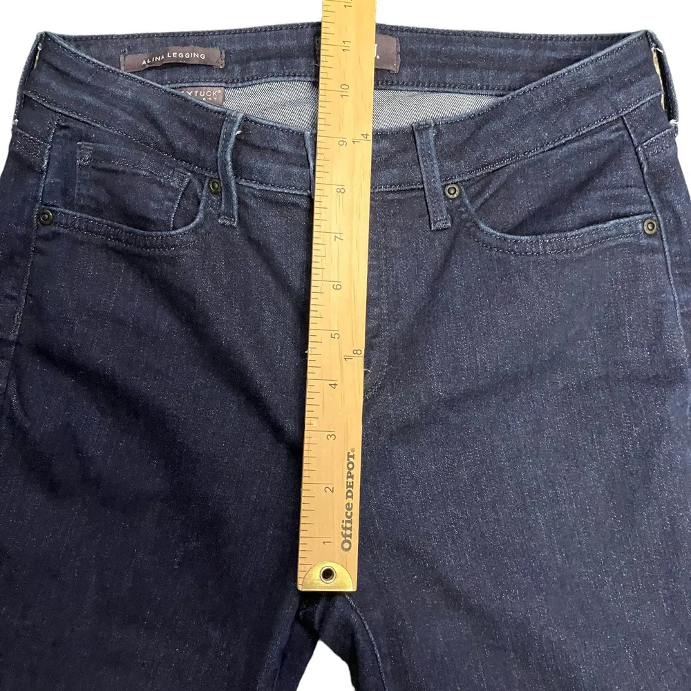 NYDJ Womens Alina Legging Dark Wash Skinny Jean Size 2 - Image 8