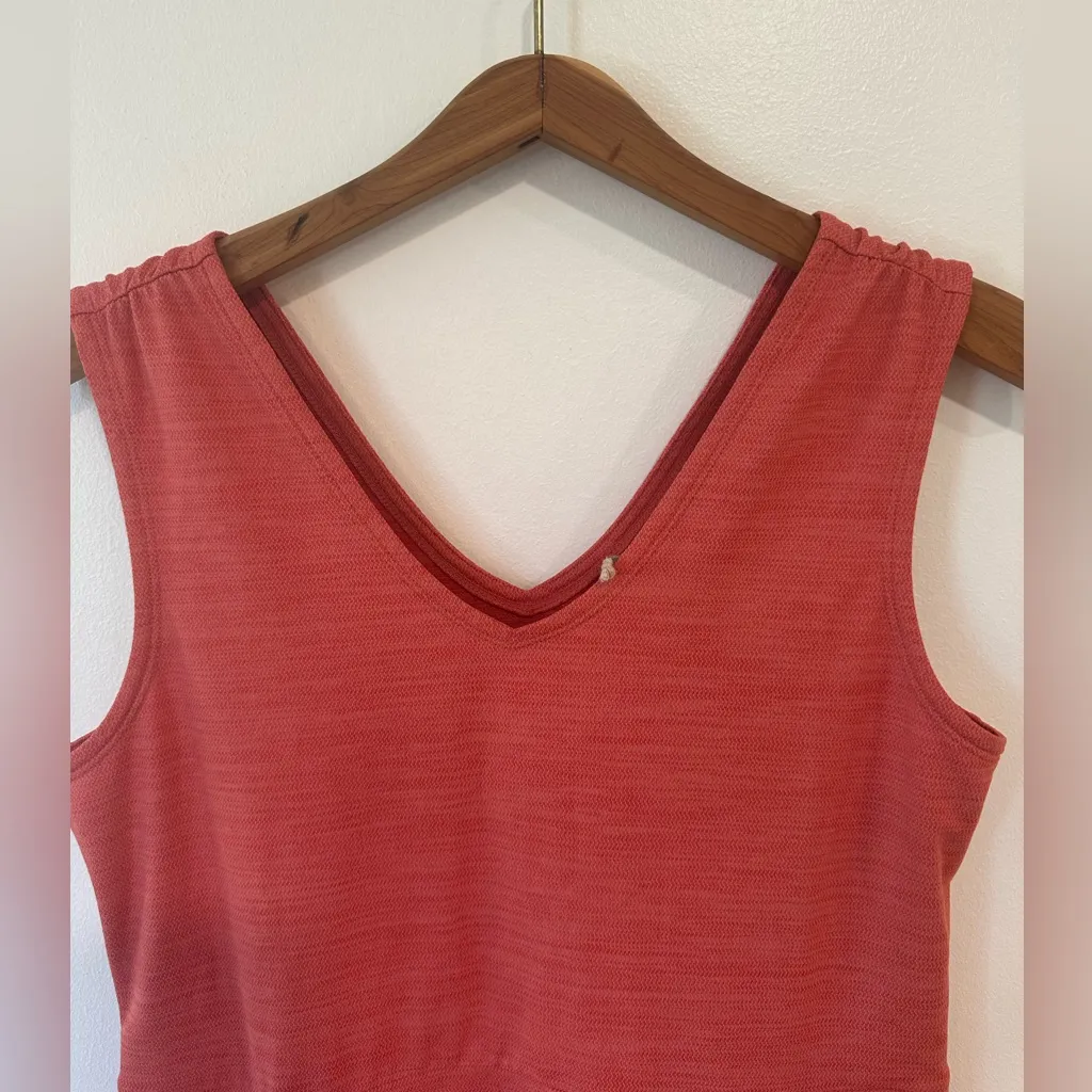 Toad & Co Tech Tomboy Tank Dress Heathered Red Pink Medium Outdoors Athletic - Image 2